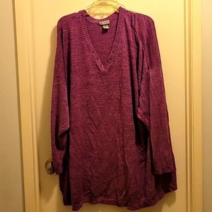 5X (34/36W) long sleeve lightweight sweater.  Laceup accent is missing the
